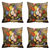 meSleep Round Vase Flowersdigitally Printed Cushion Covers