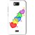 Snooky Printed Colorfull Hearts Mobile Back Cover For Huawei Honor Bee - White