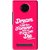 Snooky Printed Live the Life Mobile Back Cover For Micromax Yu Yunique - Pink