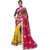 Prayosha Enterprise Multicolor georgette Embroidered Saree  with Blouse