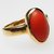 8.50 ratti Natural Red coral Adjustable ring