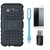 Samsung J7 Max Defender Tough Armour Shockproof Cover with Memory Card Reader, Tempered Glas and USB LED Light