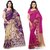 Anand Sarees Faux Georgette Multi Color Printed Pack Of 2 Saree With Blouse Piece  ( 1086_6_1168_3 )