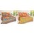 Set of 2 Assorted Colors -iLiv Pure Cotton Double Bedsheet With Pillow Covers