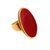 7.25 ratti Natural Red coral Adjustable ring