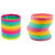 SAHAYA Rainbow Magic Plastic Spring Toy Set of 2 Bouncy Stretchy Slinky