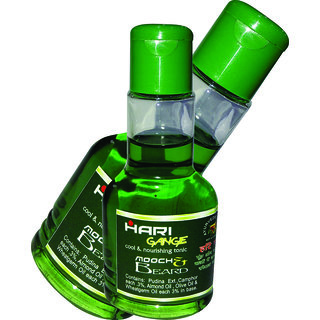                       Cool Therapy Hari Gange for Mooch  Beard Growth Green Oil                                              