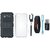 Samsung C7 Pro Dual Protection Defender Back Case with Memory Card Reader, Silicon Back Cover, Selfie Stick, Digtal Watch and USB LED Light