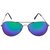 Wrode Blue Mercury Aviator Sunglasses for men and women