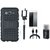 Samsung C9 Pro Defender Back Cover with Kick Stand with Memory Card Reader, Free Selfie Stick, Tempered Glass and USB Cable
