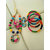 Silk thread Jewellery set , necklace with bangles and earrings