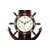 PLAZA Pendulum Wall Clock (45 cm x 30 cm x 5 cm, Brown)
