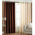 IDOLESHOP Polyester Brown, Beige Plain Door Curtains(7 feet in Height, Pack of 2)