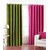 IDOLESHOP Polyester Green, Pink Plain Door Curtains(7 feet in Height, Pack of 2)