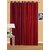 IDOLESHOP Polyester Maroon, Red Plain Long Door Curtains(9 feet in Height, Pack of 2)