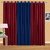 IDOLESHOP Polyester Brown, Navy Blue Plain Door Curtains(7 feet in Height, Pack of 3)
