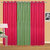 IDOLESHOP Polyester Pink, Green Plain Door Curtains(7 feet in Height, Pack of 3)