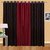 IDOLESHOP Polyester Brown, Maroon Plain Long Door Curtains(9 feet in Height, Pack of 3)