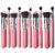 Easydeals 10 Pcs Makeup Brush Set (Pink Silvery)