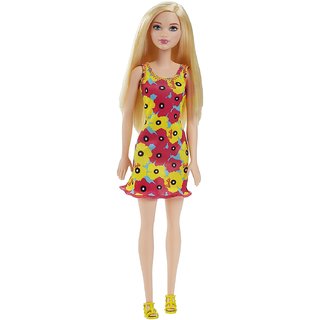 Buy Barbie Doll in Pink and Yellow Dress, Multi Color Online @ ₹299 ...