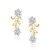 VK Jewels Tree Branch Design Gold And Rhodium Plated Necklace with Earrings- NKS 1001G