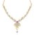 VK Jewels Glorious Gold  and Rhodium plated Necklace with Earrrings -NKS-1018G
