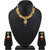 Asmitta Amazing Jalebi Shape Gold Plated Choker Style Necklace Set For Women