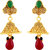 Asmitta Amazing Jalebi Shape Gold Plated Choker Style Necklace Set For Women