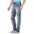 Realm Men Blue Distressed Slim Fit Stretchable Jeans