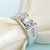 Limited Edition Sterling Silver Cubic Zirconia Solitaire Adjustable Mens Rings DC -109