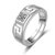Limited Edition Sterling Silver Cubic Zirconia Solitaire Adjustable Mens Rings DC- 114