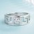 Limited Edition Sterling Silver Cubic Zirconia Solitaire Adjustable Mens Rings DC- 114