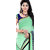 Atmiya Creation Green Georgette Printed Saree With Blouse