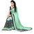Atmiya Creation Green Georgette Printed Saree With Blouse