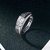 Limited Edition Sterling Silver Cubic Zirconia Solitaire Adjustable Mens Rings DC- 121