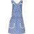 Naughty Ninos Girls Blue Printed Dungaree Dress