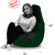 Beanbagwala XXXL BLACK&B.GREEN BEAN BAG-COVERS(Without Beans)-Buy One Get One Free
