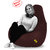 Beanbagwala  Original XXXL BEAN BAG-BROWN -COVERS(Without Beans)-Buy One Get One Free