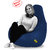 Beanbagwala  Original XXXL BEAN BAG-BLUE -COVERS(Without Beans)-Buy One Get One Free