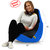 Beanbagwala XL BLACKR.BLUE BEAN BAG-COVERS(Without Beans)-Buy One Get One Free