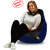 Beanbagwala Black & Blue XL Bean Bag (Without Beans)-Buy One Get One Free