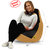 Beanbagwala XL BLACKFAWN BEAN BAG-COVERS(Without Beans)-Buy One Get One Free