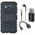 Moto G5s Plus Shockproof Tough Armour Defender Case with Memory Card Reader, Earphones and OTG Cable