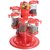 Ritu 9-Jar Red Revolving Spice Rack Masala Box