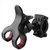 Techdeal Bicycle Motorcycle Mobile Cell Phone Holder Mount for Mobiles GPS Black - Plastic