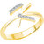 Vidhi Jewels Gold Plated Initial K Alloy  Brass Finger Ring for Women  Girls VFR271G