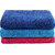 Home Berry 450 GSM Blue,Pink Bath Towel Combo set of 3