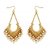 The Pari Gold Plated White Gold Foil Drops For Women