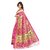 Fabwomen Multicolor Tussar Silk Floral Saree With Blouse