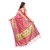 Fabwomen Multicolor Tussar Silk Floral Saree With Blouse